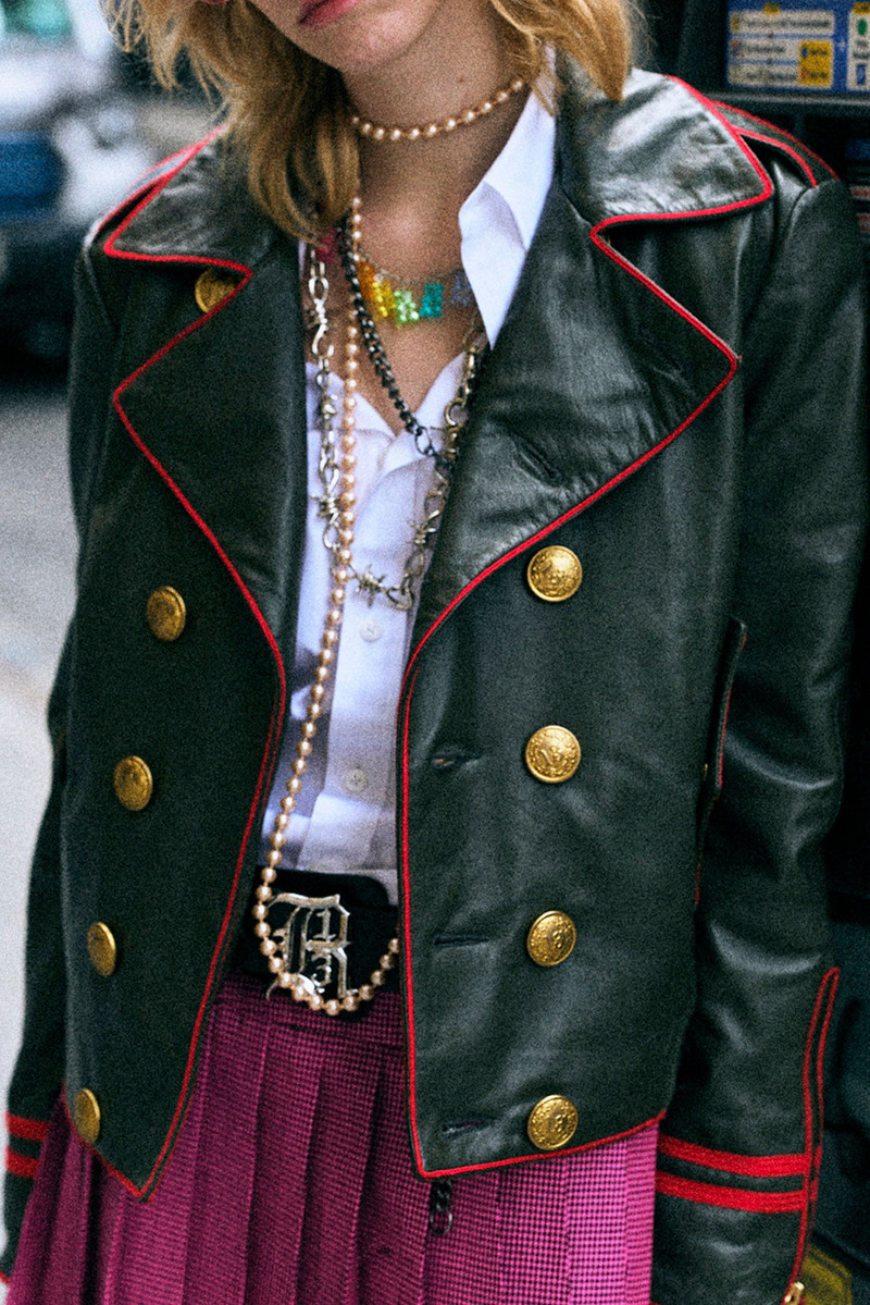 LEATHER SHRUNKEN PEACOAT 3