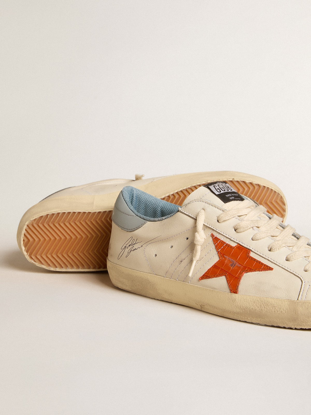 Super-Star with crocodile-print star and silver-blue heel tab - 3