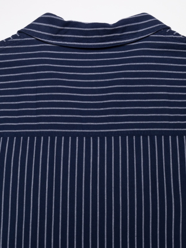 Ronja Open Collar Dress Blue - 5