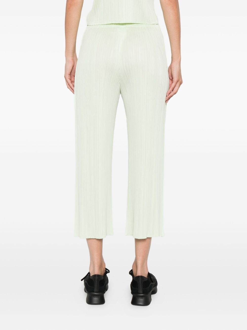 pleated cropped trousers - 4