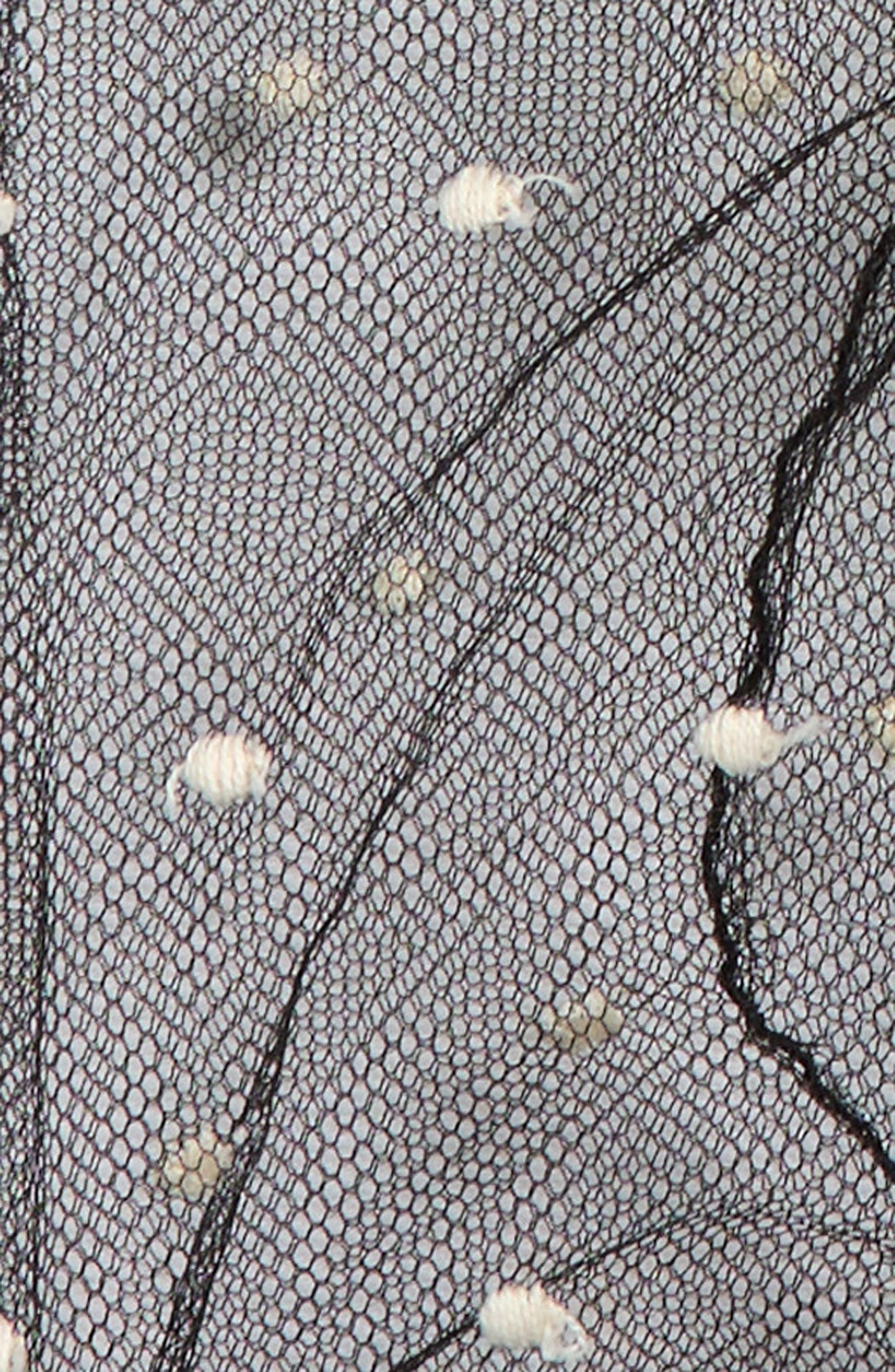 Valentino Garavani Polka Dot Tulle Gloves in Bze Nero Bianco/Oro at Nordstrom - 2