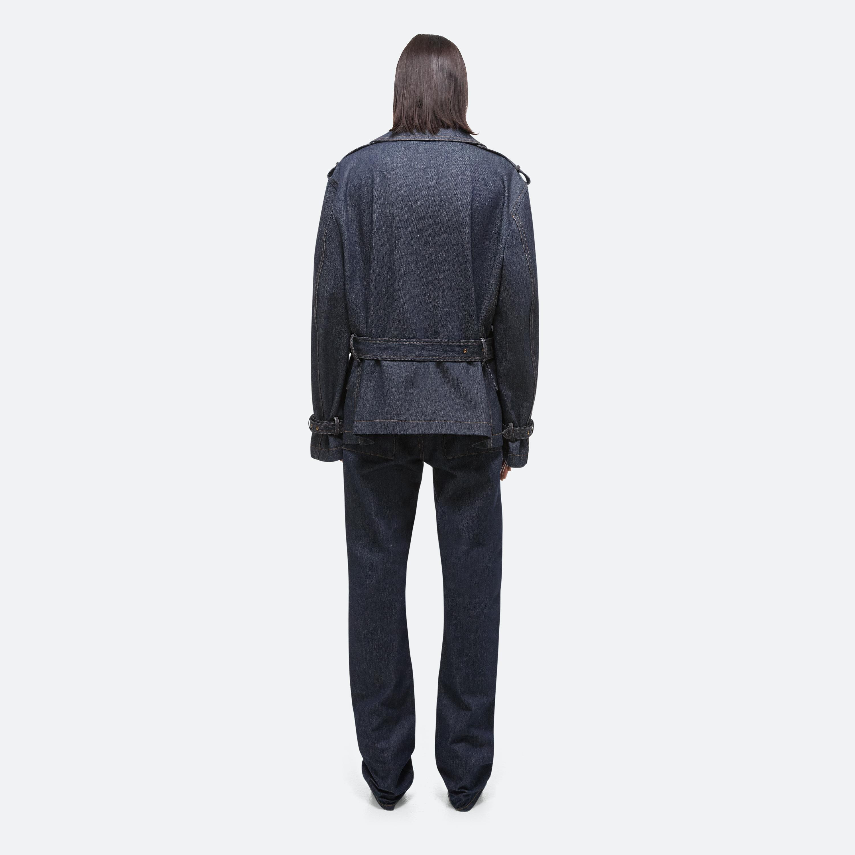 RIDER DENIM TRENCH JACKET - 5