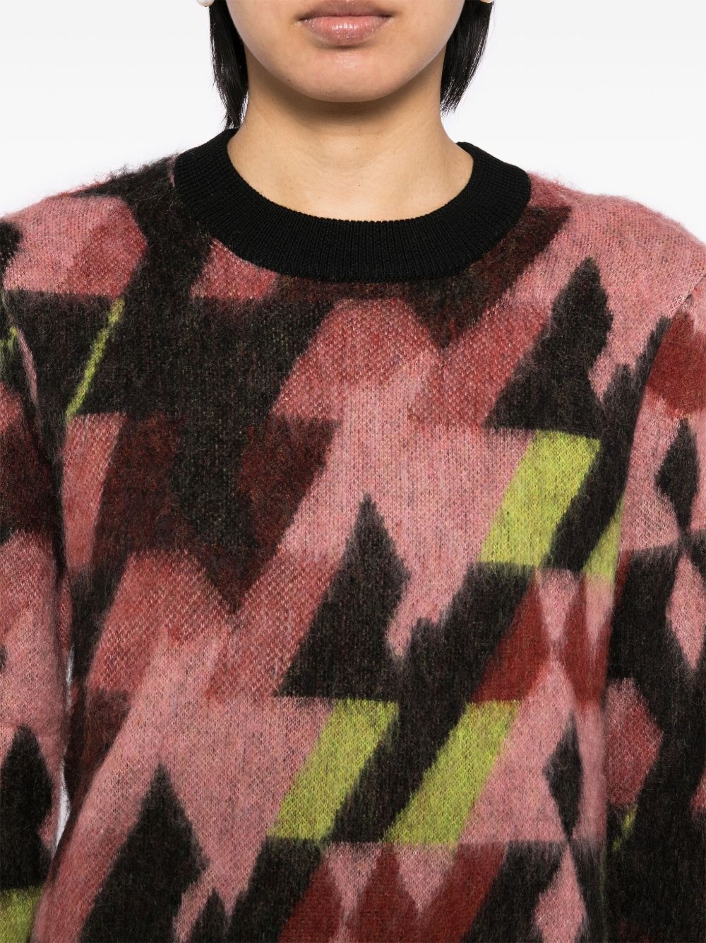 graphic jacquard jumper - 5