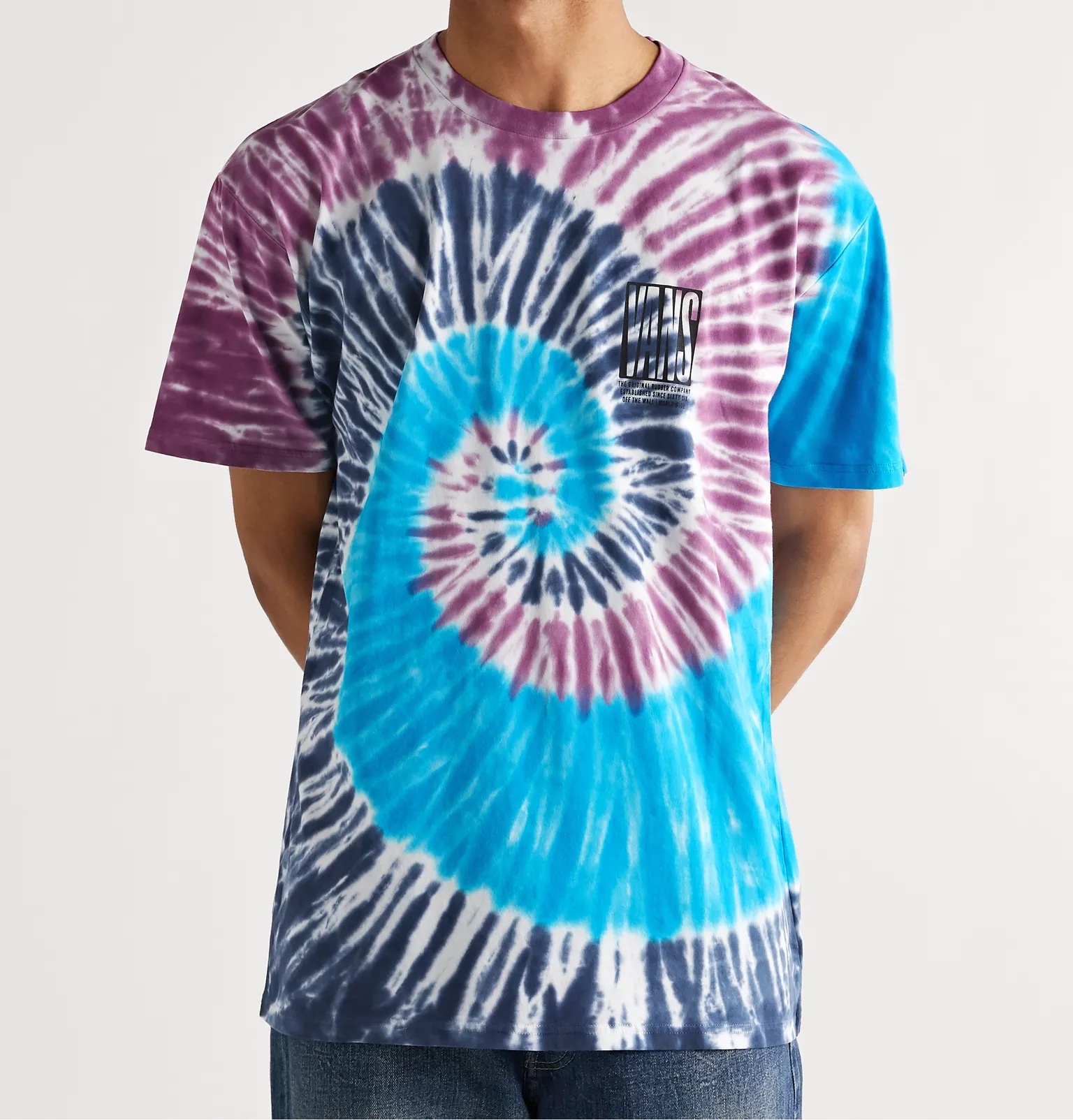 Logo-Print Tie-Dyed Cotton-Jersey T-Shirt - 4