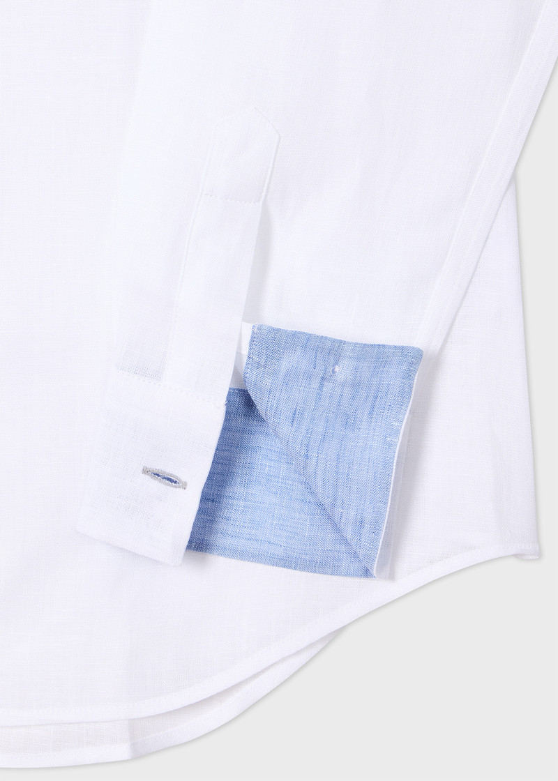 Paul Smith White Linen Shirt outlook