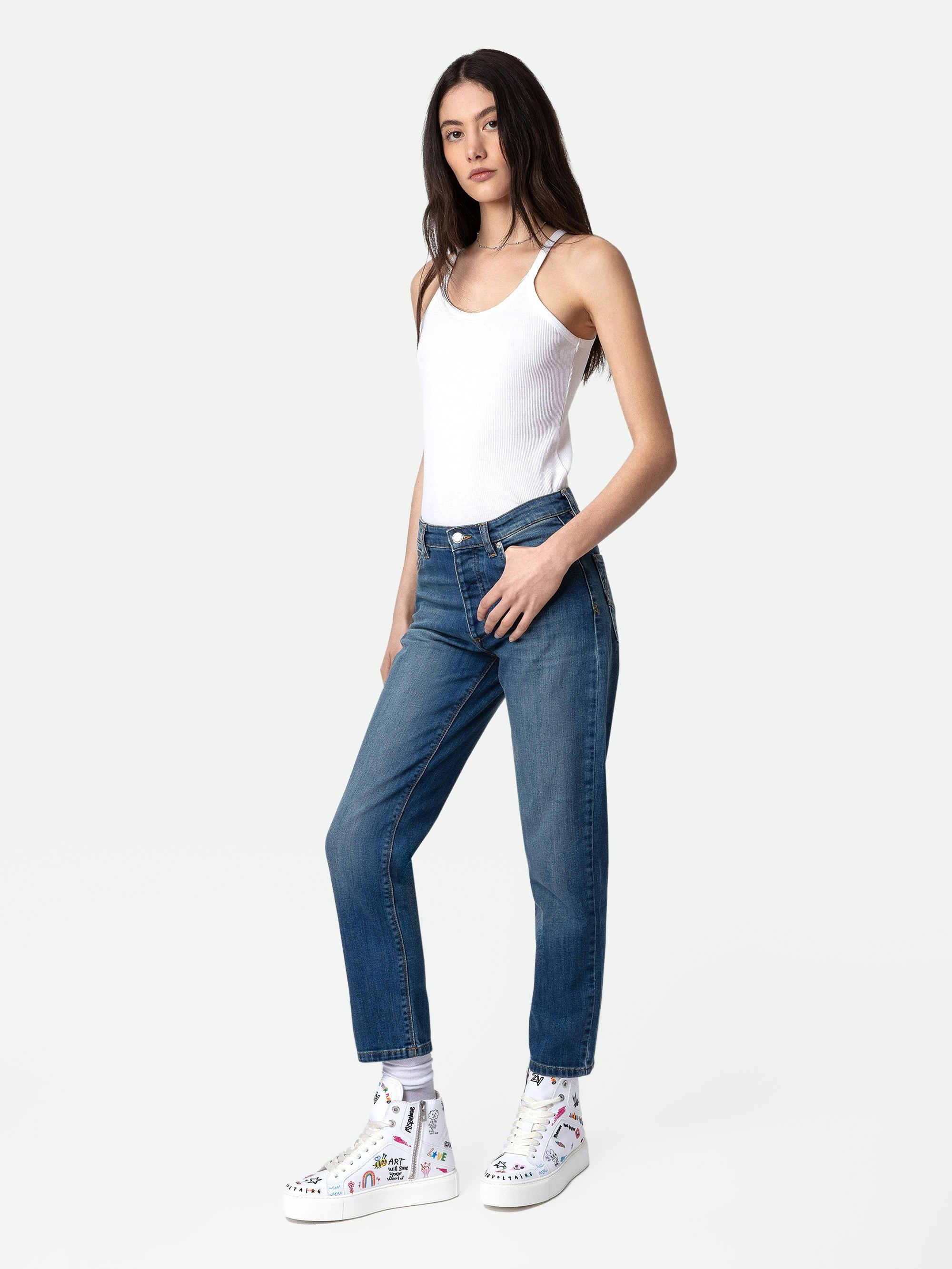 ZV1747 High Flash Chunky High-Top Trainers - 6