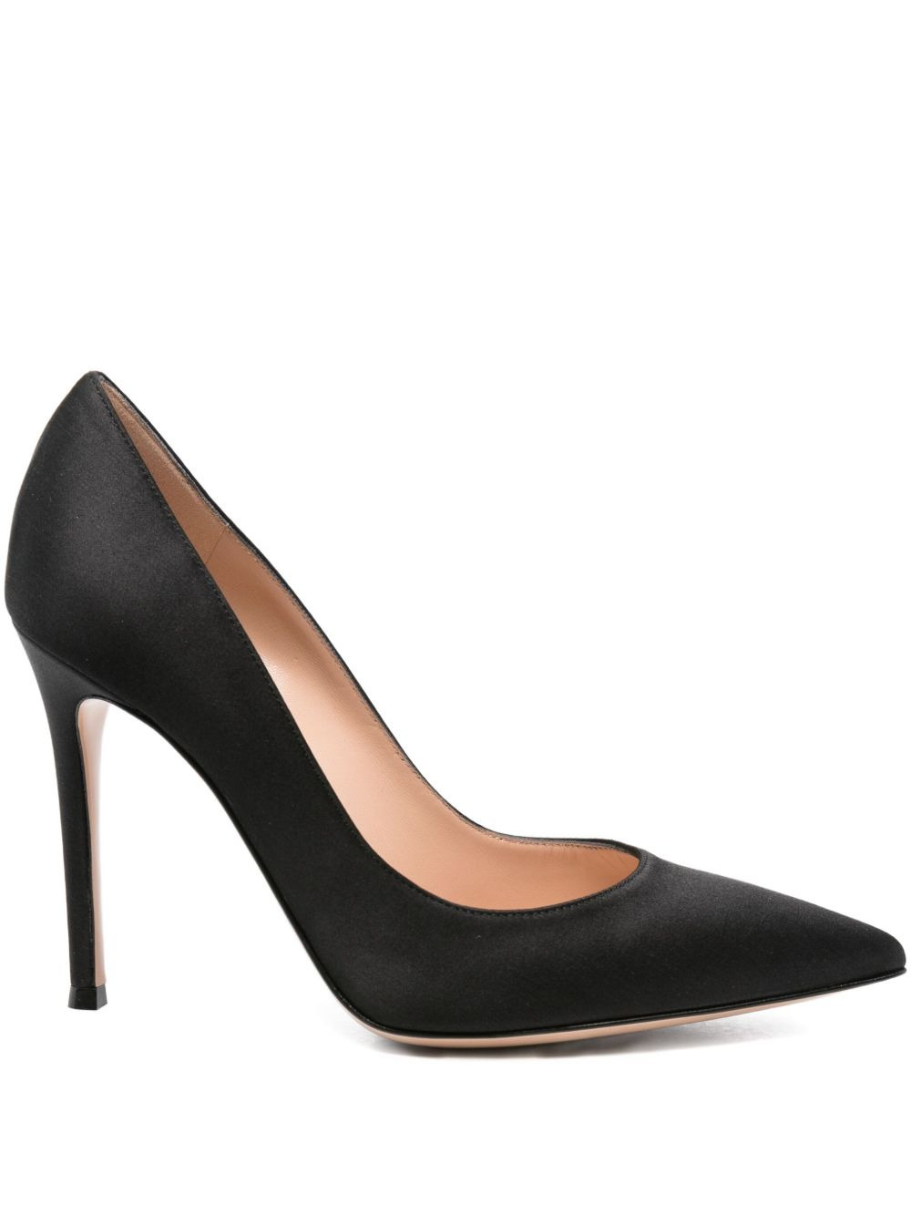 105mm satin stiletto pumps - 1
