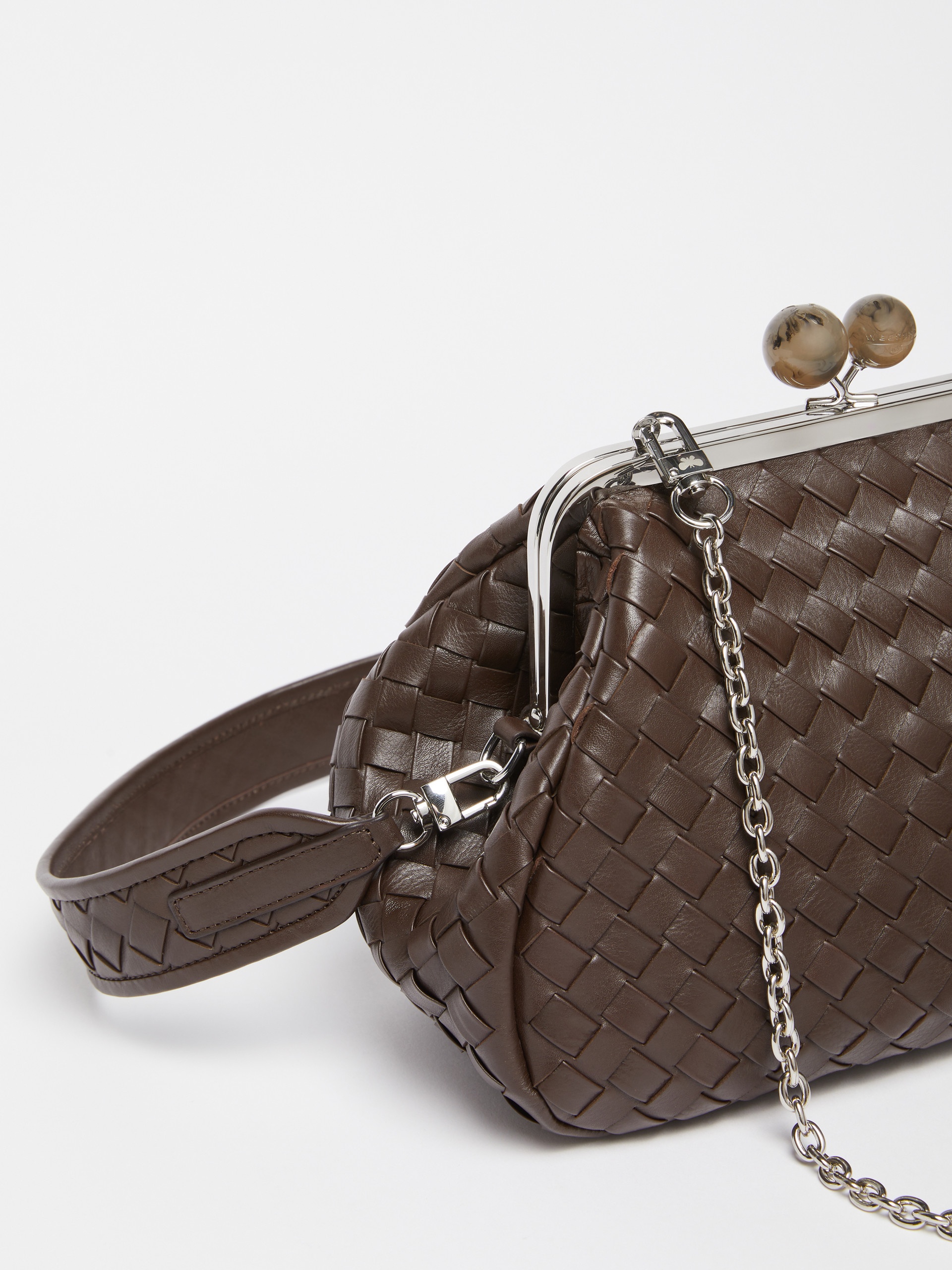 PANCIA1 Medium Pasticcino Bag in woven leather - 4