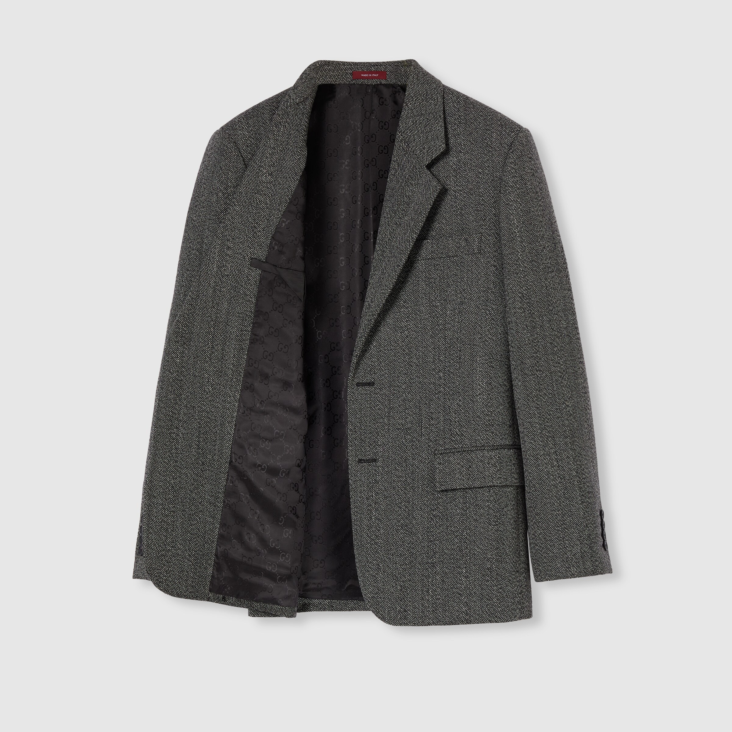 Wool mouliné jacket - 7
