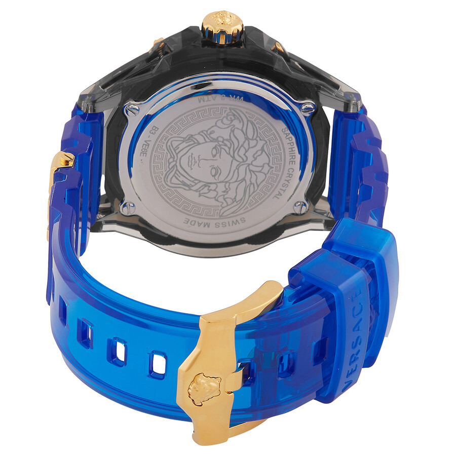 Versace Icon Quartz Blue Dial Men's Watch VE6E00323 - 3