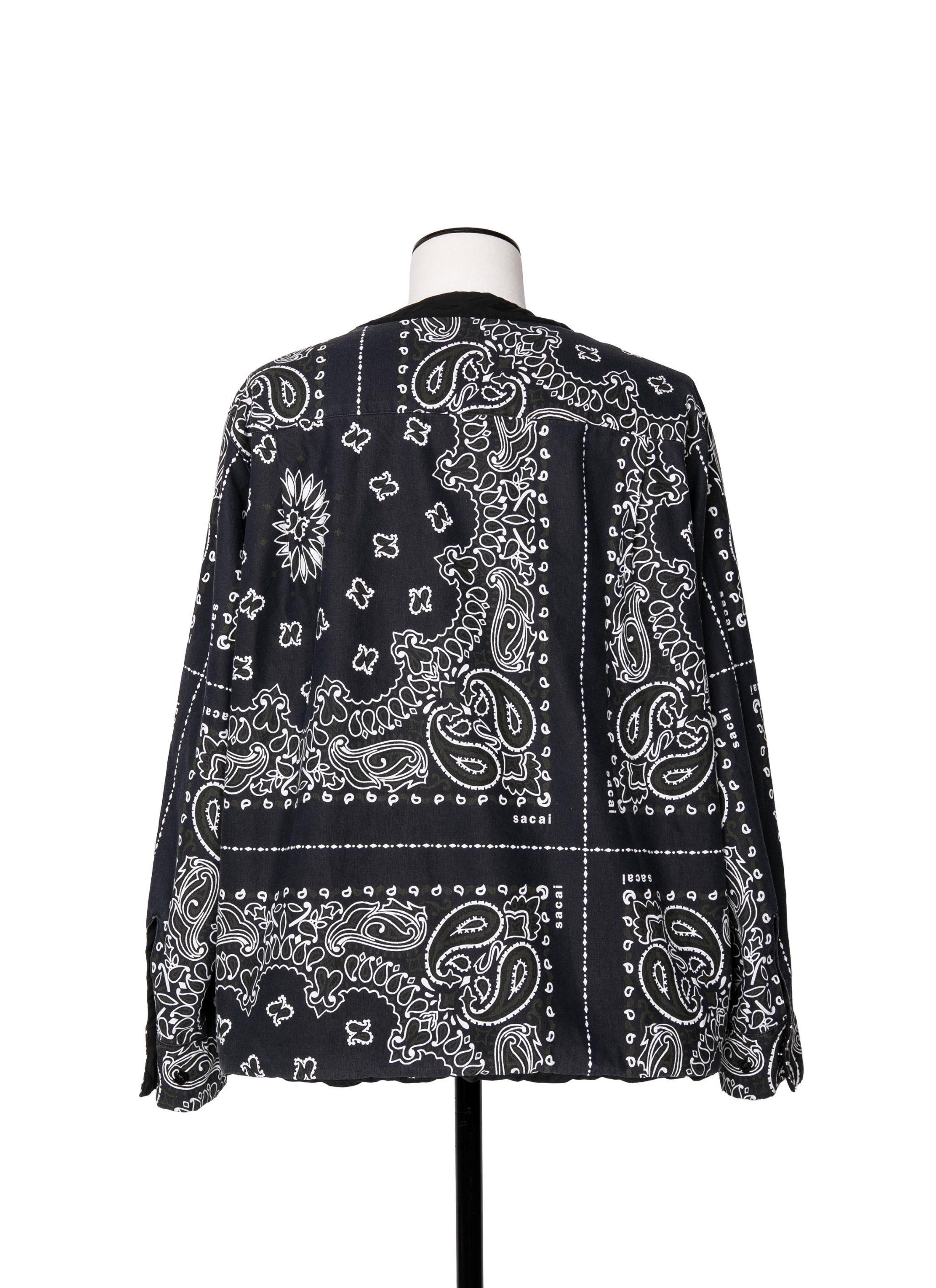Bandana Print Reversible Pullover - 4