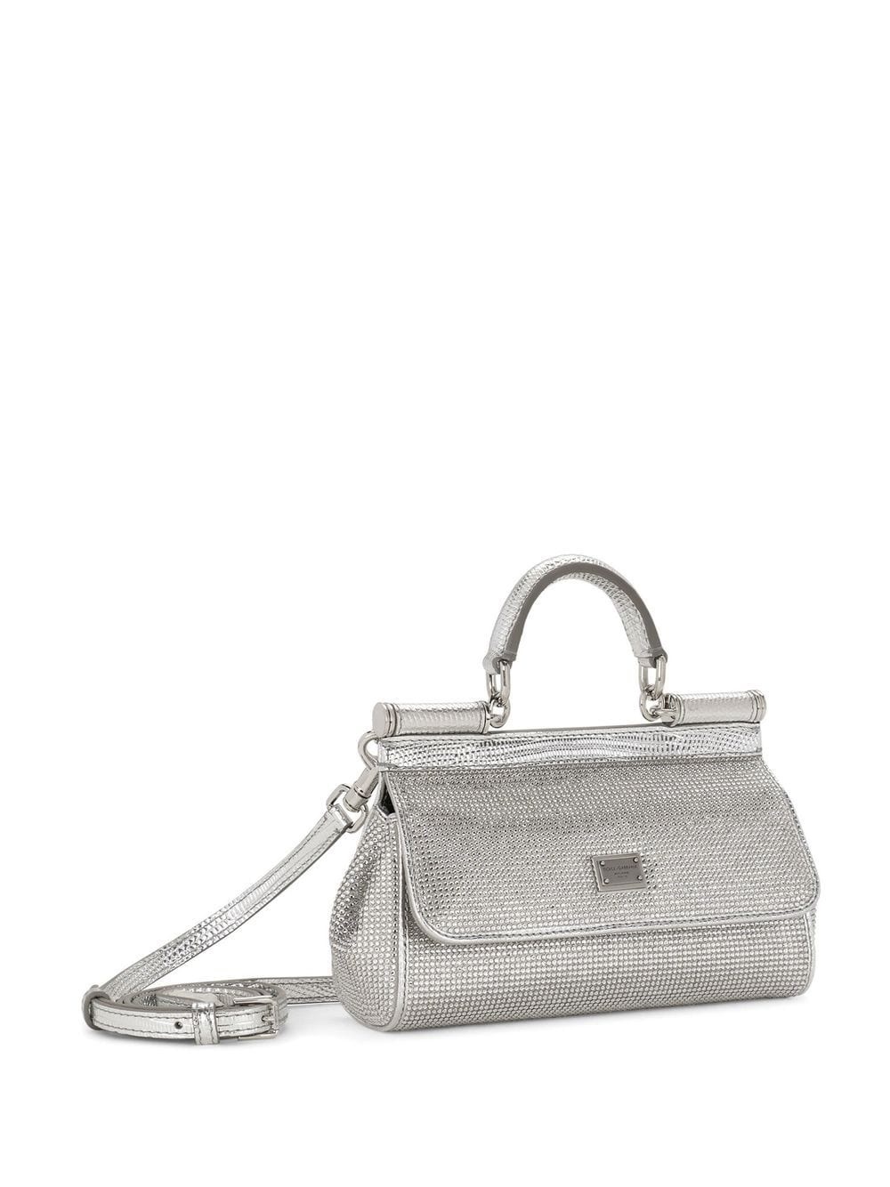 KIM DOLCE&GABBANA crystal-embellished Sicily bag - 4