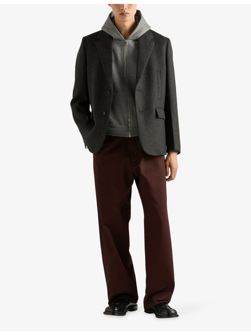 Logo-Embellished Cotton, Wool And Cashmere Hoody - 2