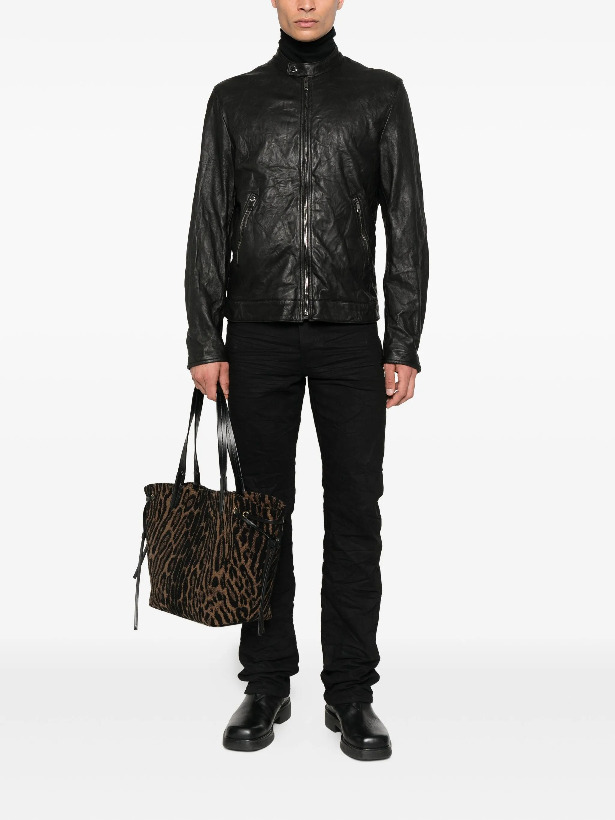 Dolce & Gabbana Zip-fastening Lambskin Leather Jacket - 4