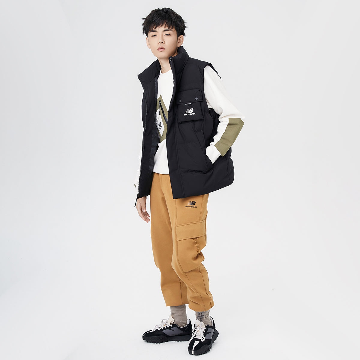 New Balance Windproof Puffer Vest 'Black' AMV14310-BK - 7