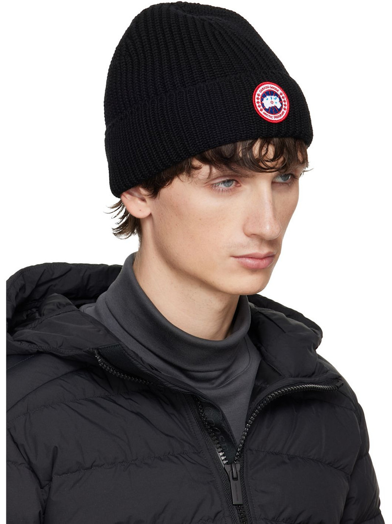 Canada Goose Black Rib Beanie outlook