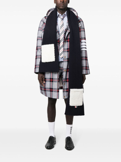 Thom Browne ribbed-knit scarf outlook