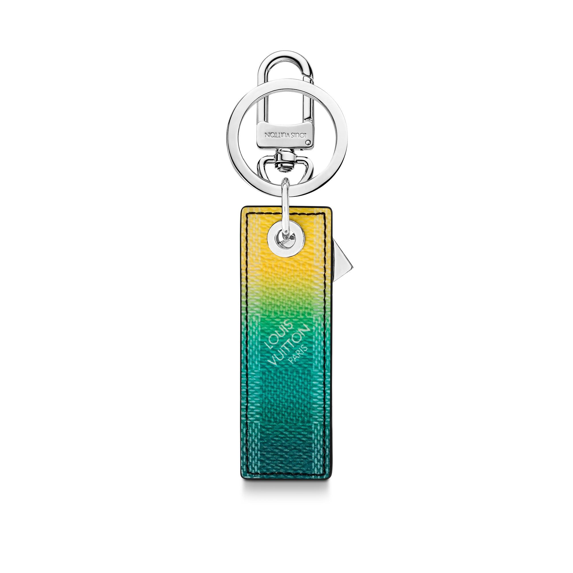 Damier Stripes Tab Bag Charm And Key Holder - 3