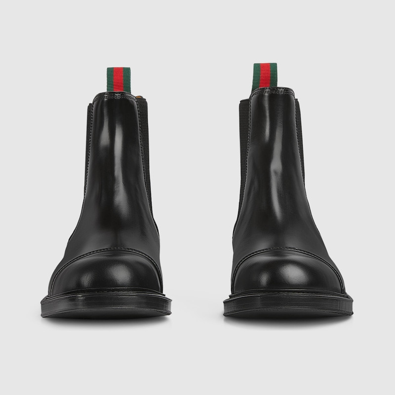 GUCCI Men's boot with Web detail outlook