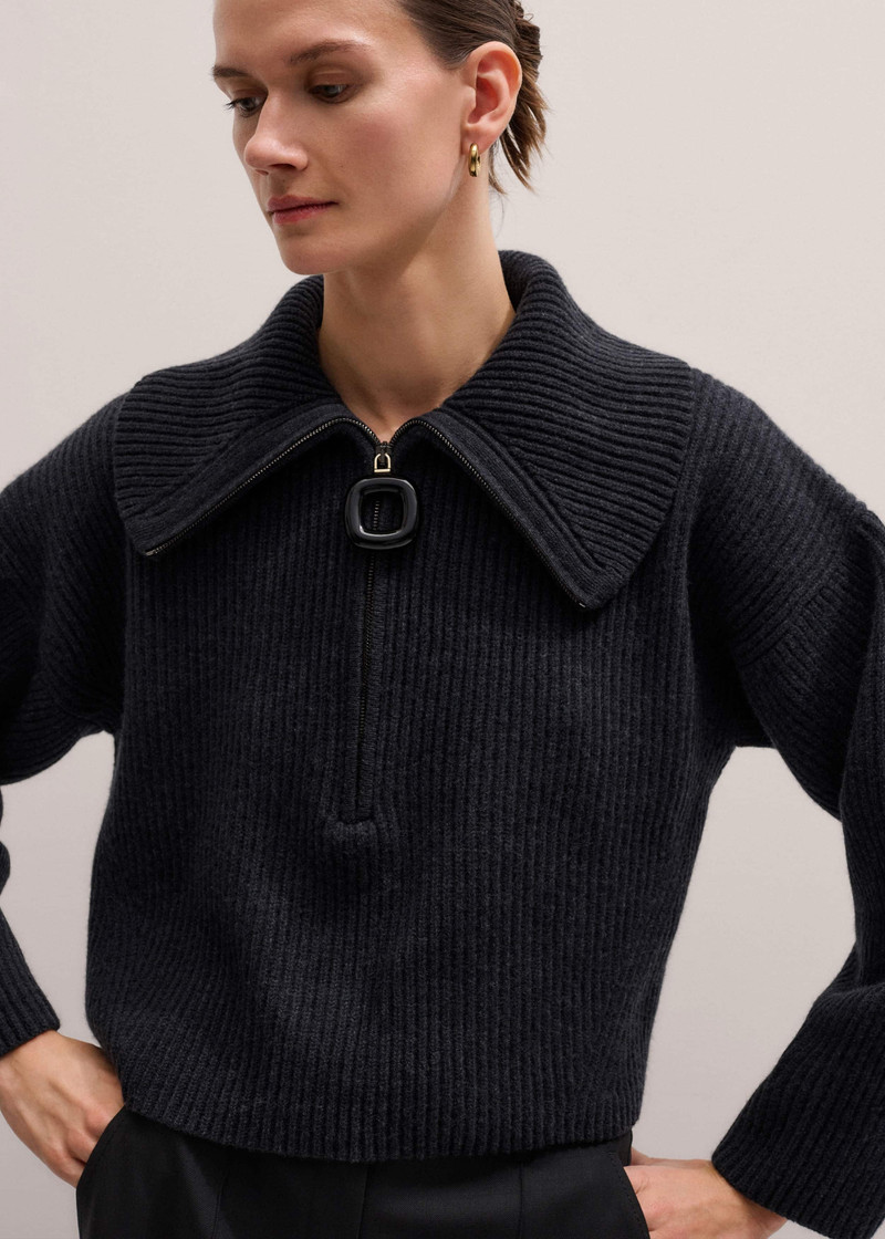 High Zip Neck Sweater 7