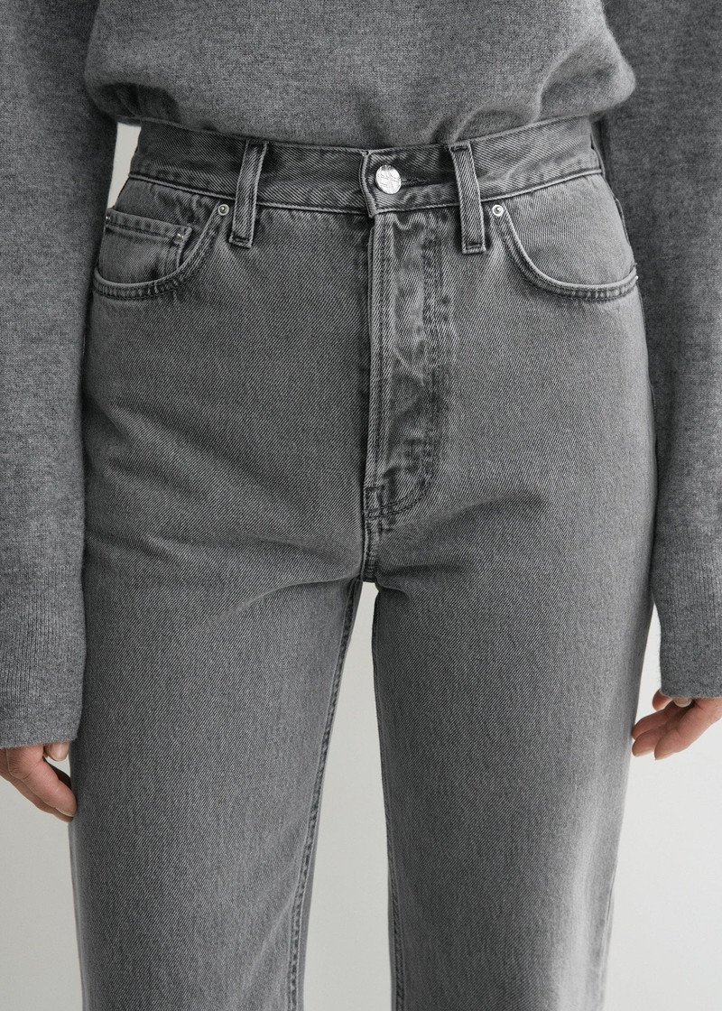 Classic cut denim full length mid grey 5