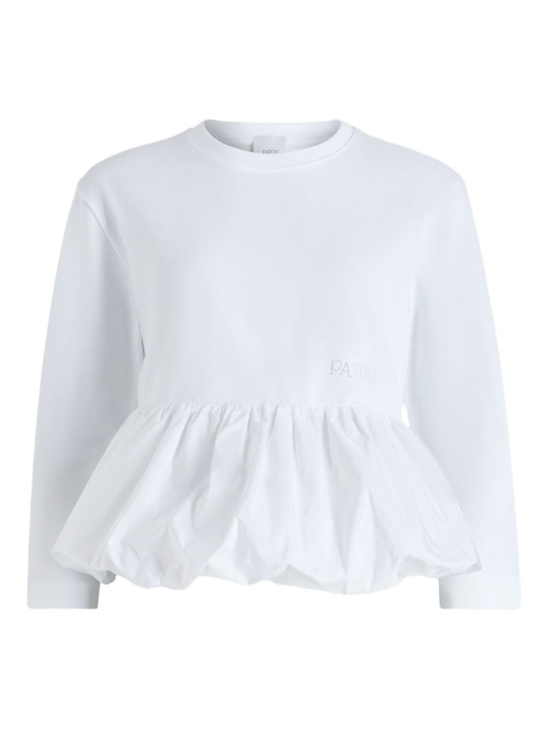 ruffle-hem T-shirt 1