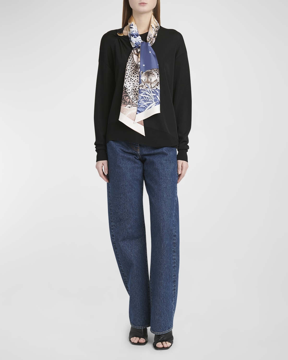 Daylight Silk Skinny Scarf - 3