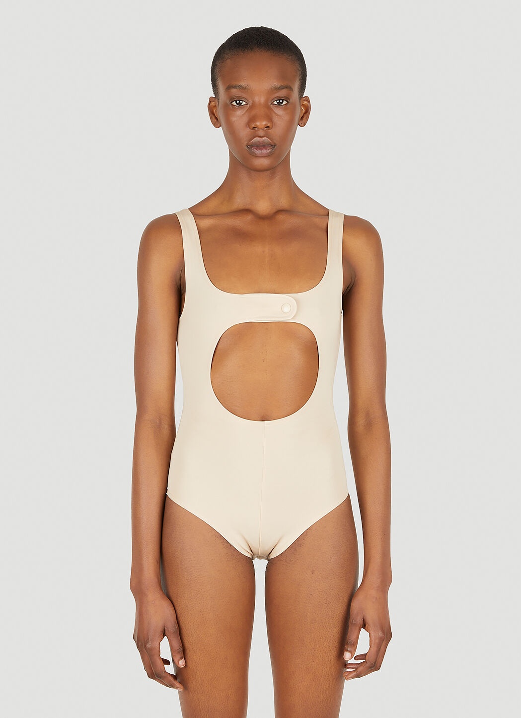Circle Button Bodysuit - 1