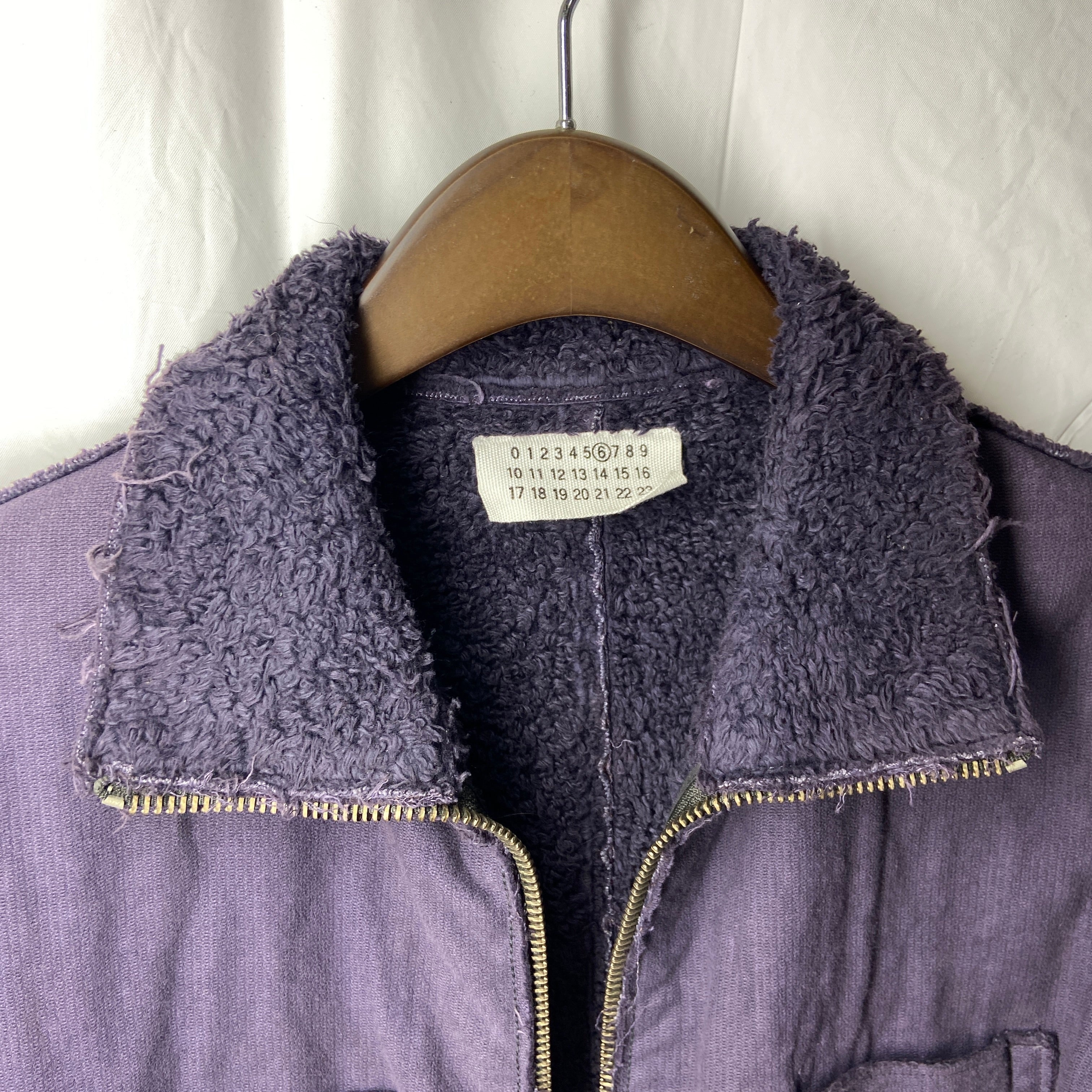 Maison martin margiela 2002 line 6 purple long coat 36 - 8