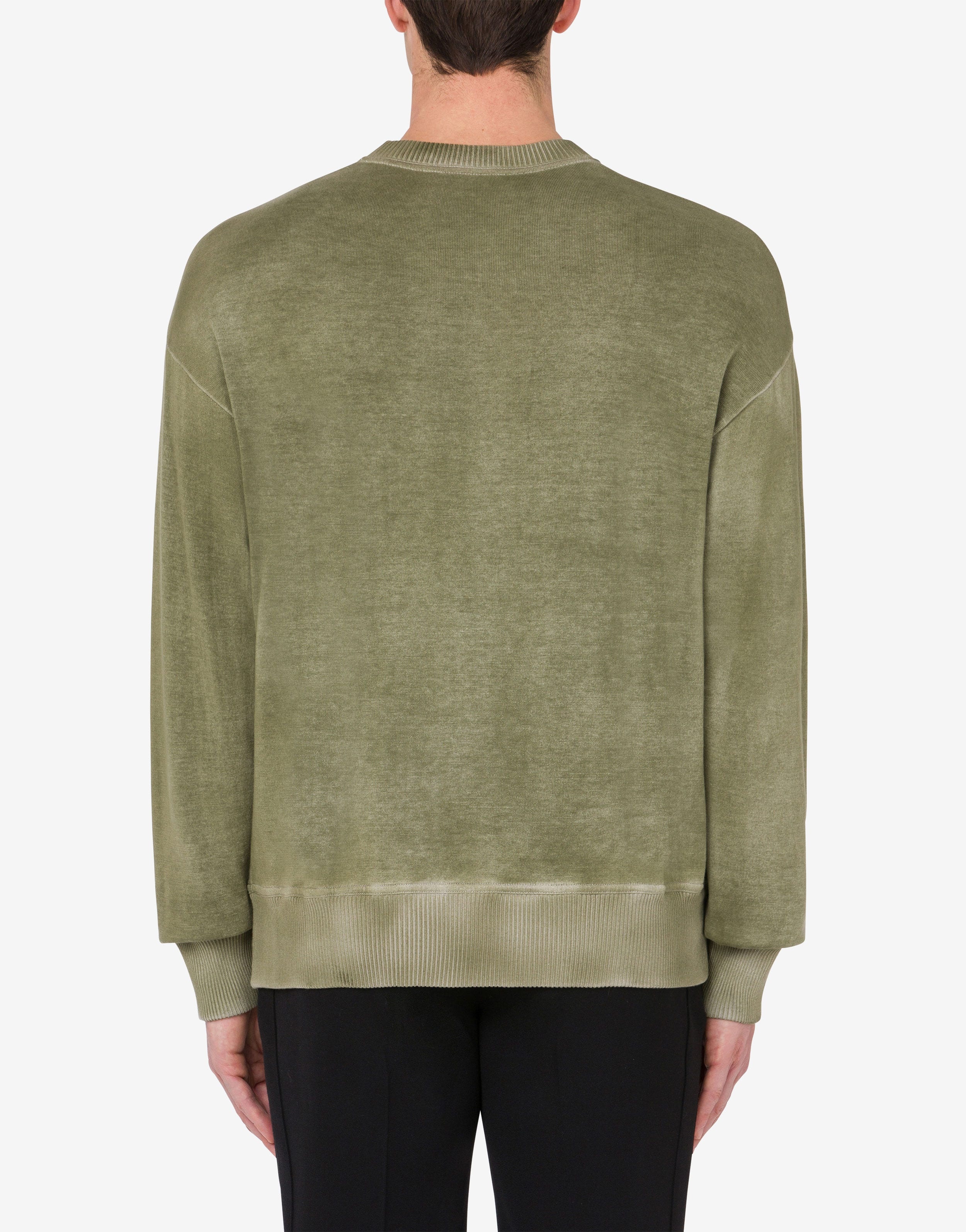 PURE COTTON JUMPER WITH LOGO - 3
