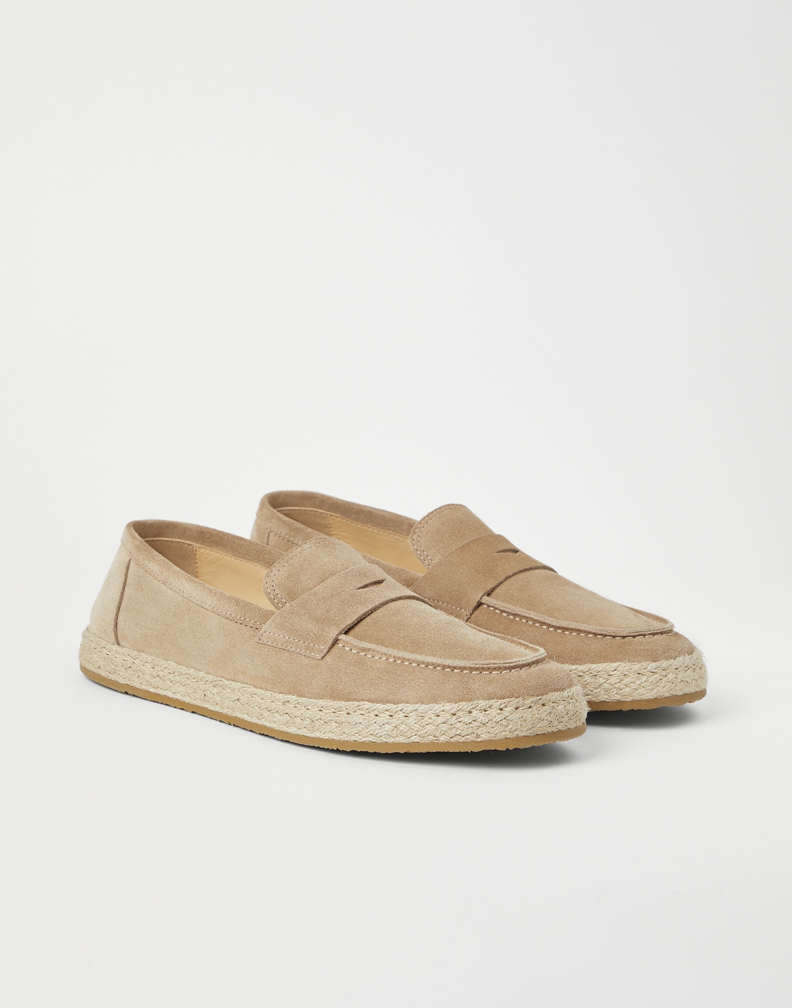 Suede loafer sneakers with rope insert - 2