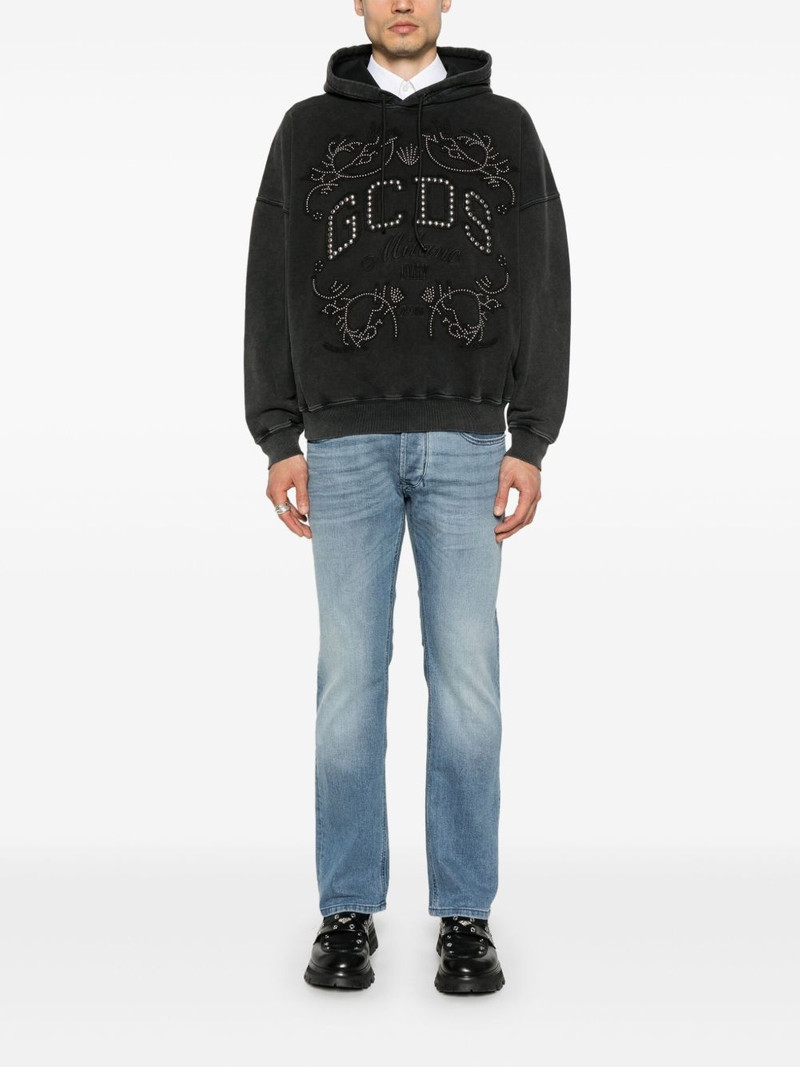 Diesel logo-patch jeans outlook