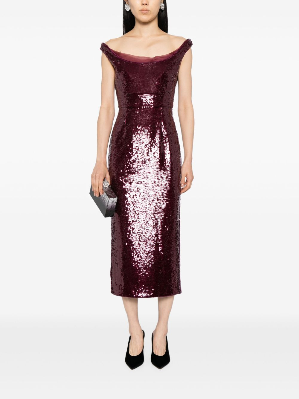 sequin midi dress - 2