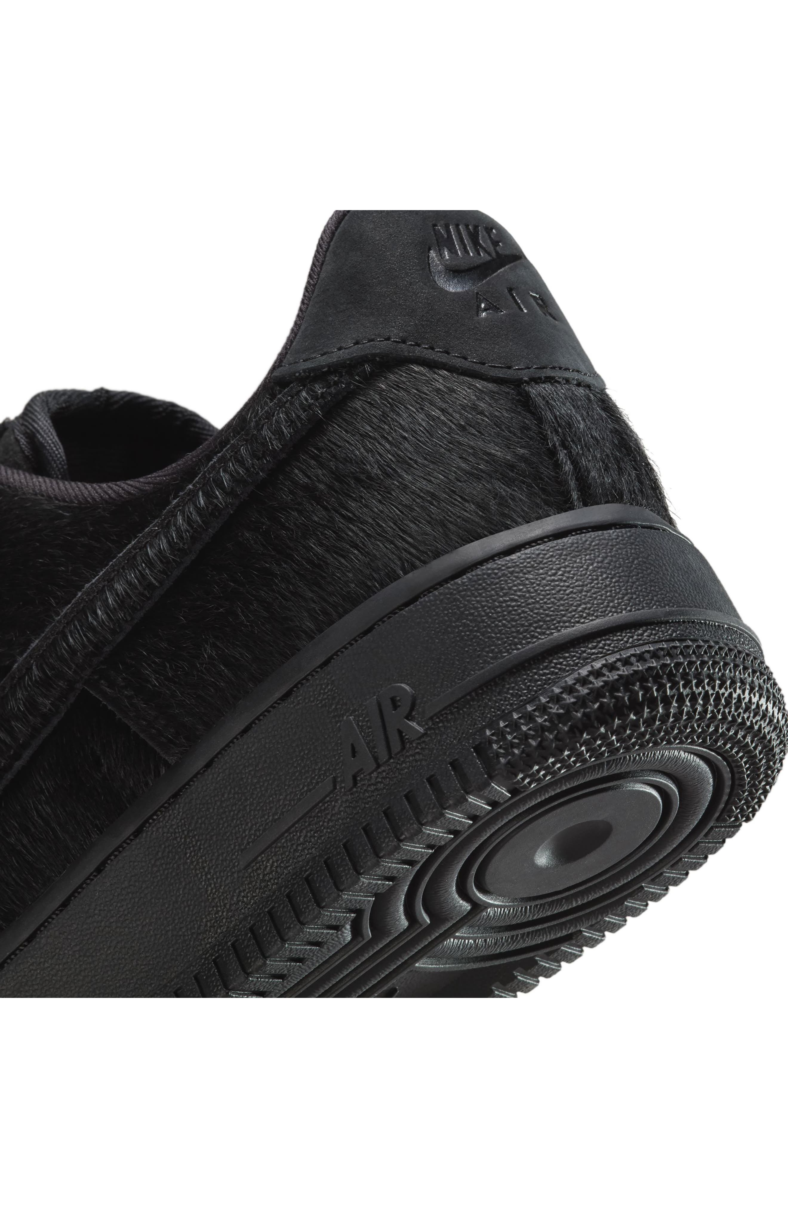 Nike Air Force 1 '07 Sneaker in Black/Black/Off Noir at Nordstrom - 8