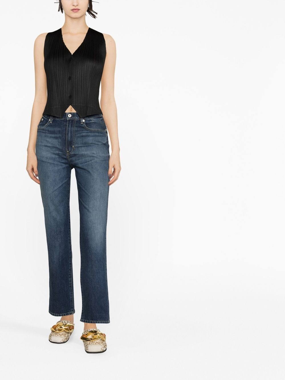 mid-rise straight jeans - 2