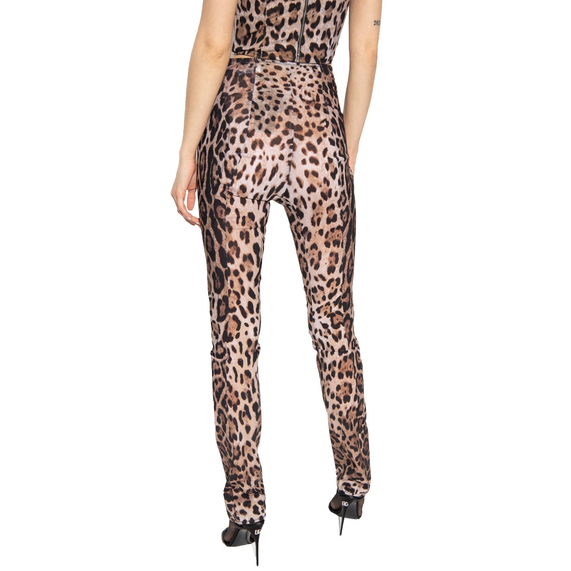 Dolce & Gabbana X Kim Leopard Pants - 3