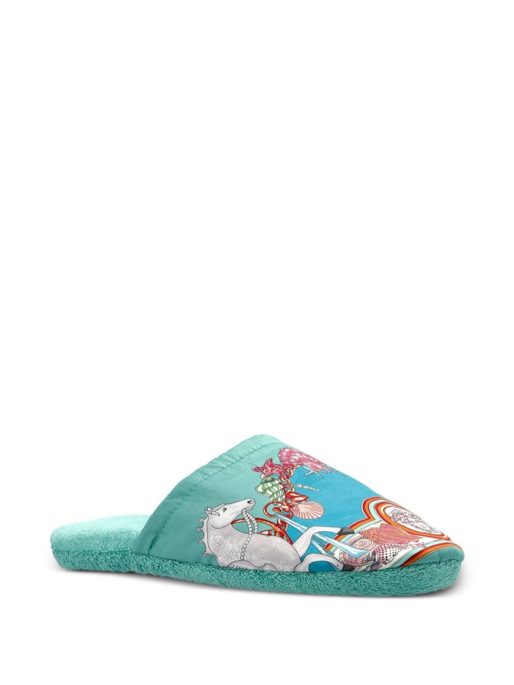 printed slip-on slippers - 2
