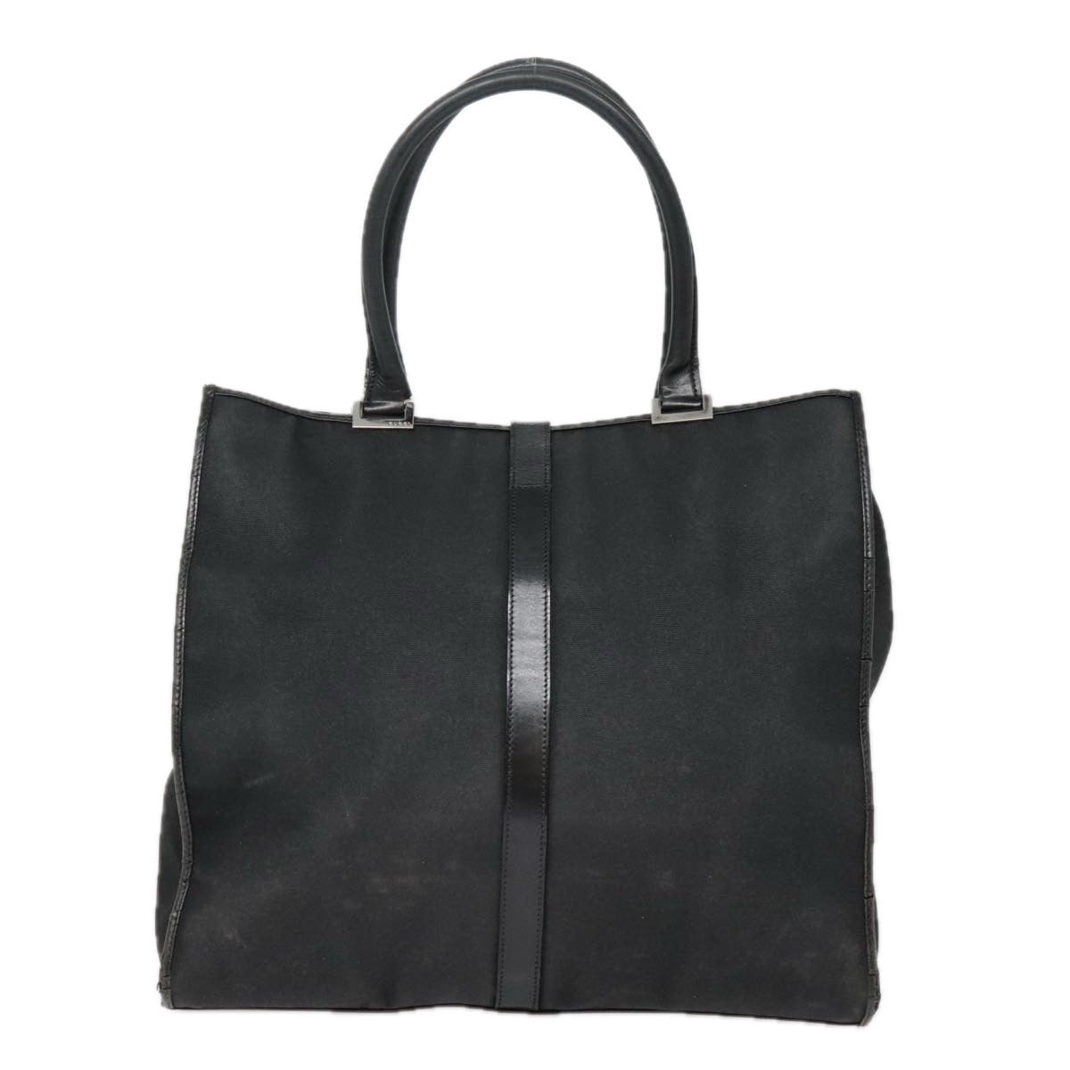 GUCCI Jackie Hand Bag Nylon Black Silver 002 002 - 2