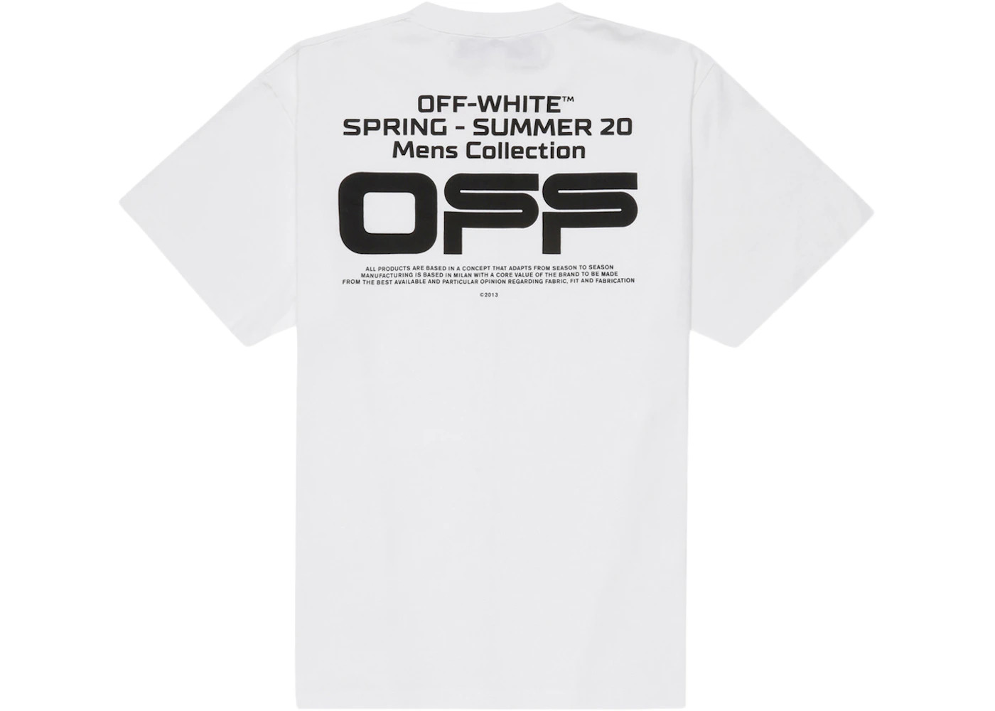 OFF-WHITE Slim Fit Wavy Line T-Shirt White/Black - 2