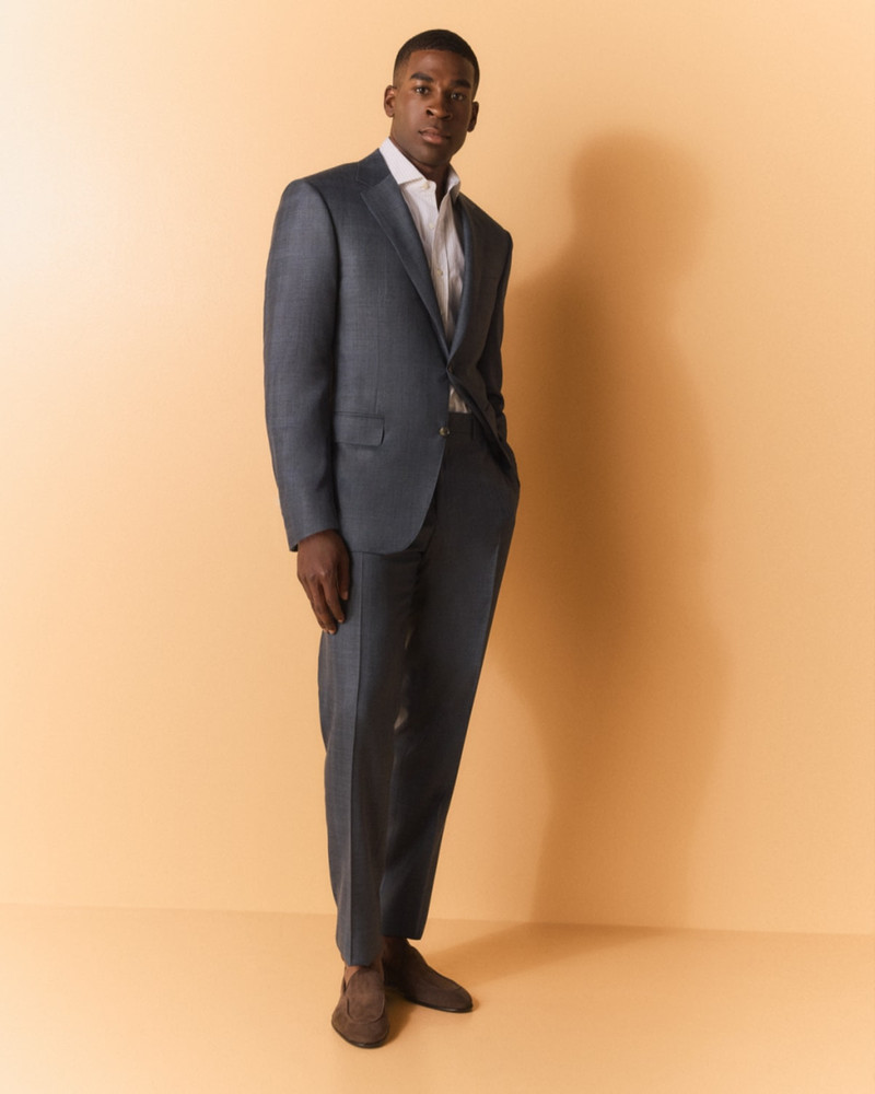 Canali Men's Wool-Silk Plaid Suit outlook