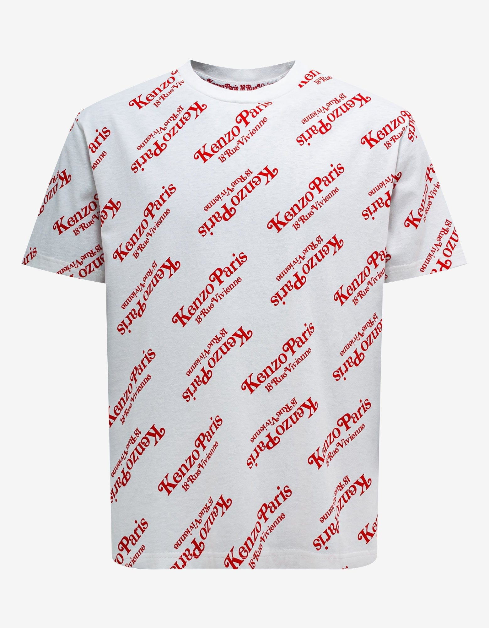 Kenzo by Verdy White All-Over Logo Oversize T-Shirt - 1