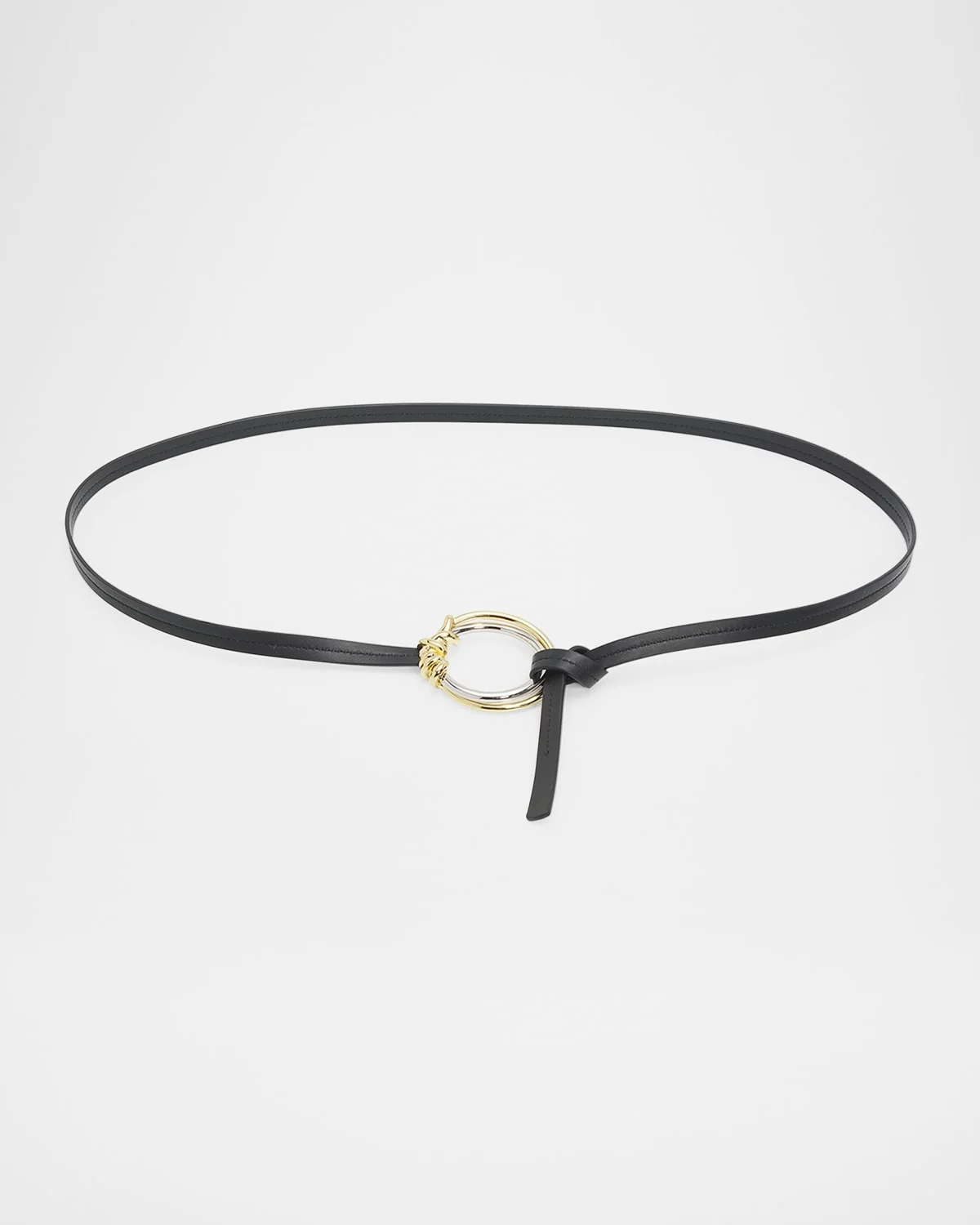 Knot Ring Leather Belt - 1