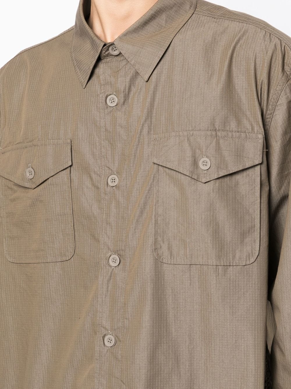 cotton ripstop military shirt - 5