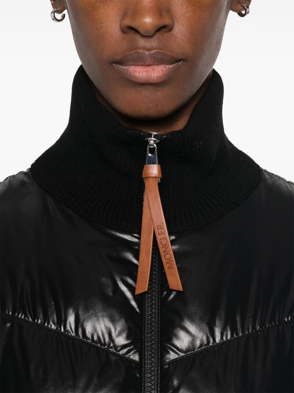 padded zip-up cardigan - 5
