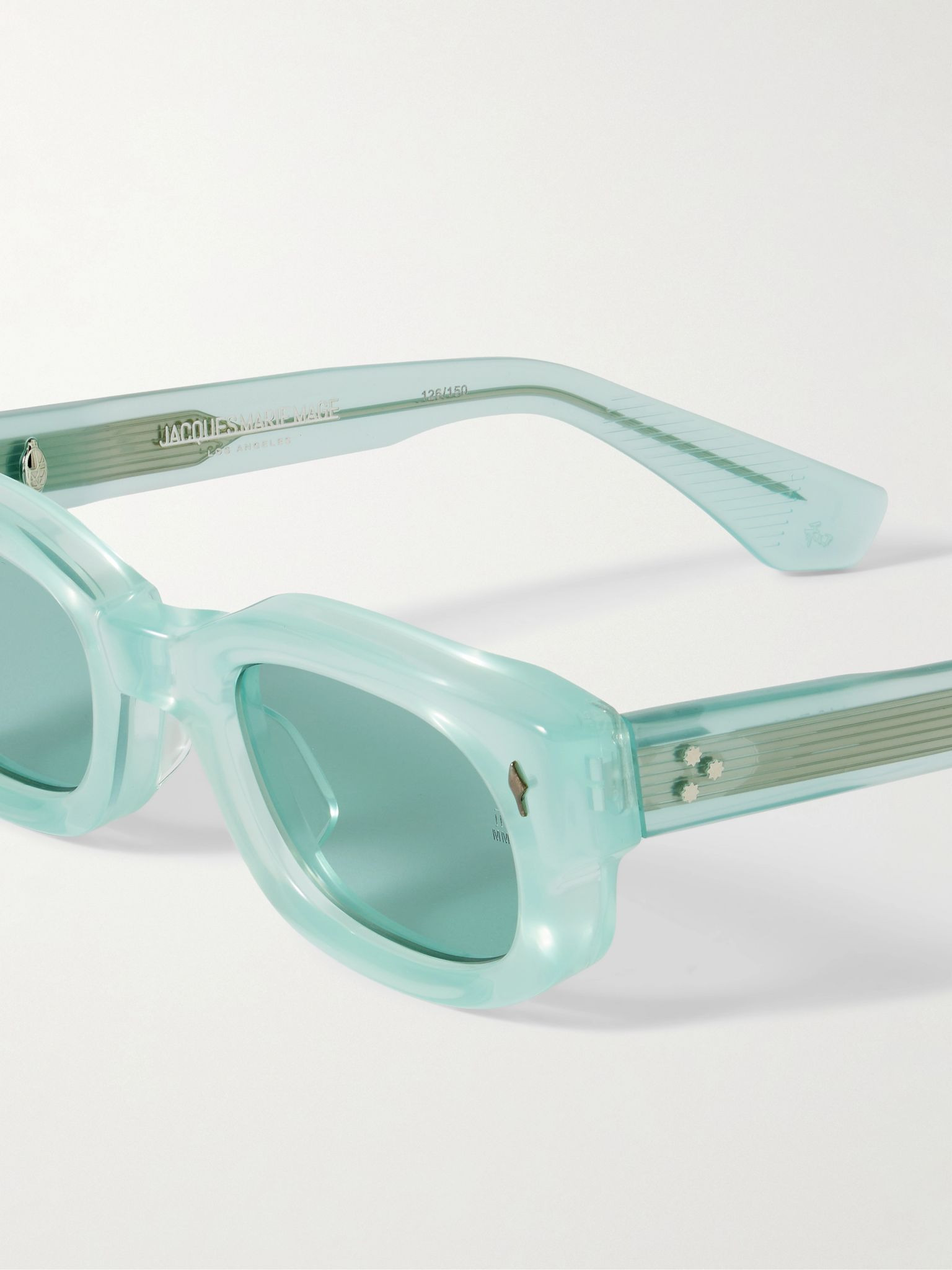 Whiskeyclone Rectangular-Frame Acetate Sunglasses Blue - 3