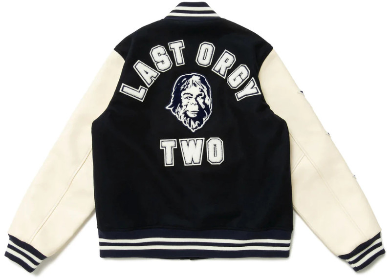 Human Made Human Made x Undercover Last Orgy 2 Varsity Jacket Navy outlook