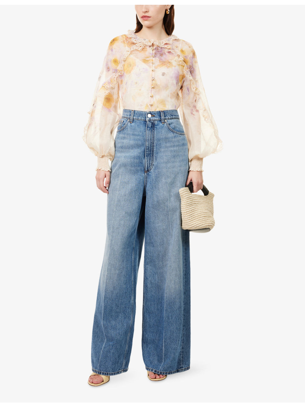 Memento Embroidered Linen And Silk Blouse - 2