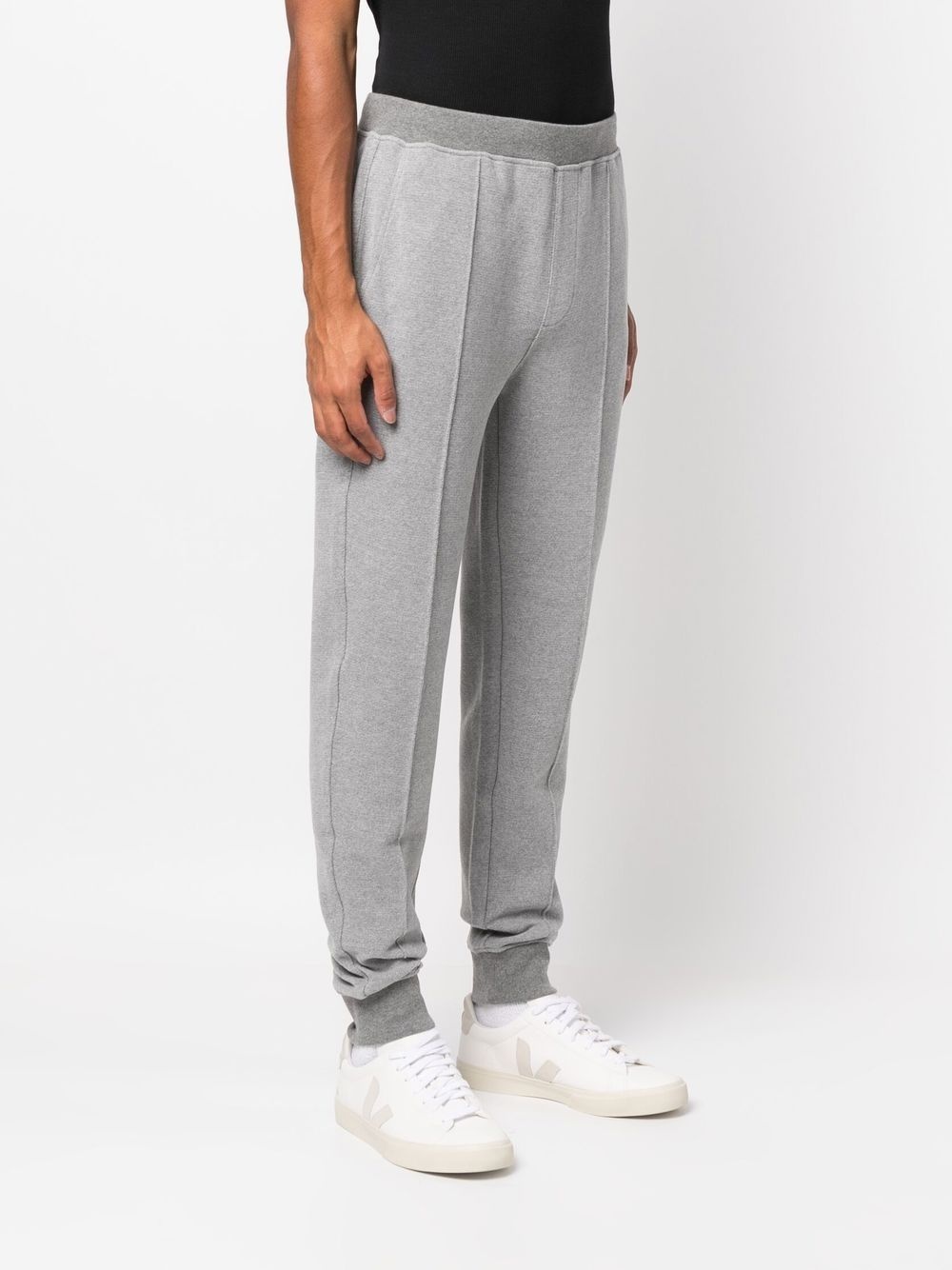 tapered logo-patch joggers - 3