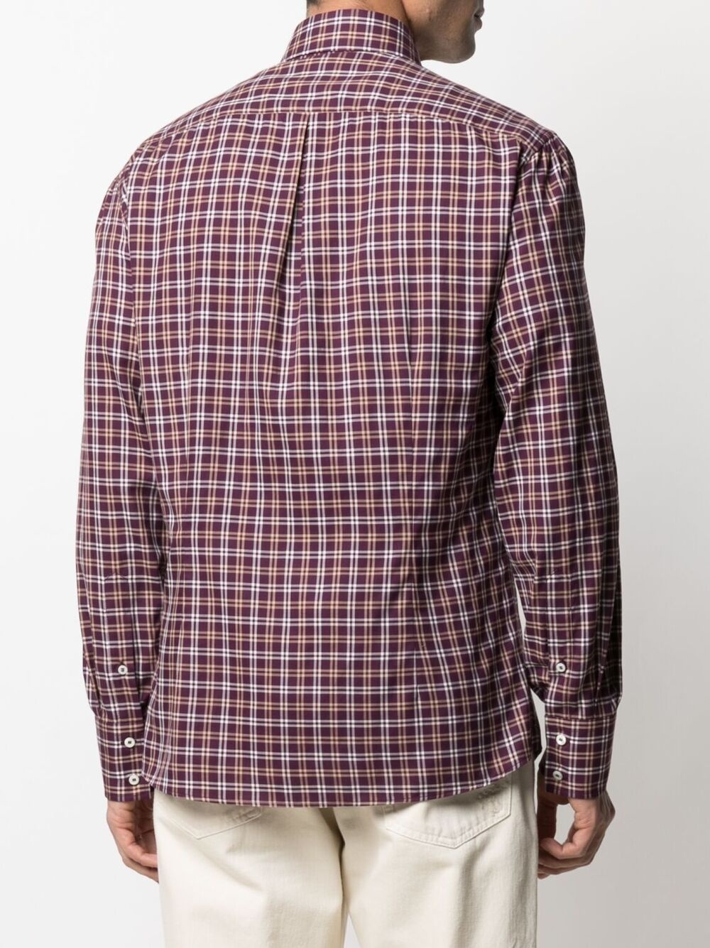 checked cotton shirt - 4