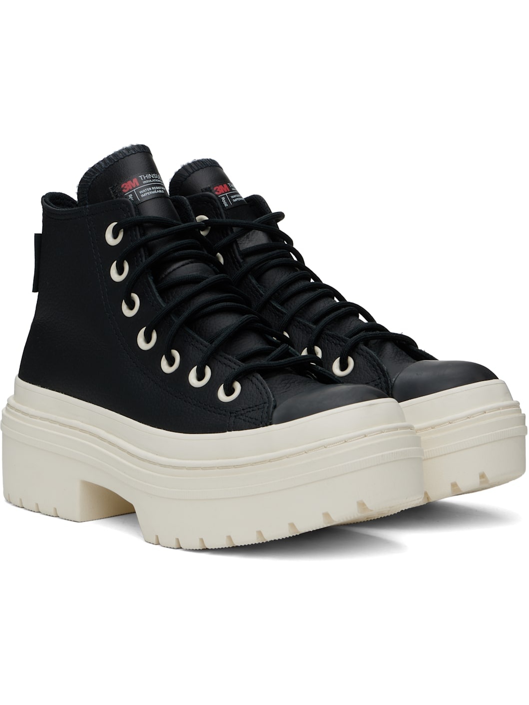 Black Chuck Taylor All Star Platform Waterproof Sneakers - 4